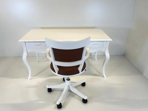 Castagnetti - Tafel (2) - Yvonne - NUOVO Mat witte gelakte, Antiek en Kunst, Antiek | Meubels | Stoelen en Banken