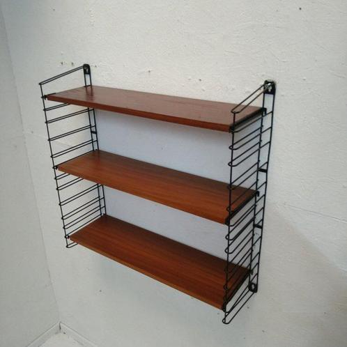 Tomado - Adriaan Dekker - Wandrek - metal and teak fineer, Antiek en Kunst, Antiek | Meubels | Stoelen en Banken