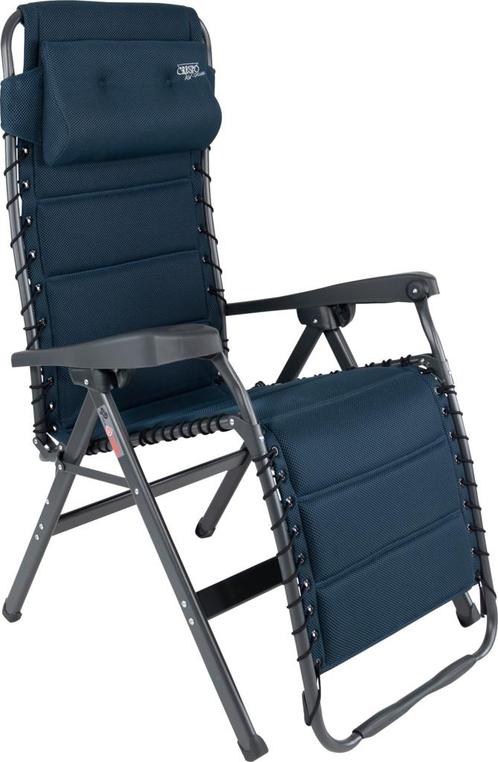 Crespo | Crespo Air Deluxe AP-232 relax stoel blauw, Caravans en Kamperen, Kampeermeubelen, Nieuw, Verzenden