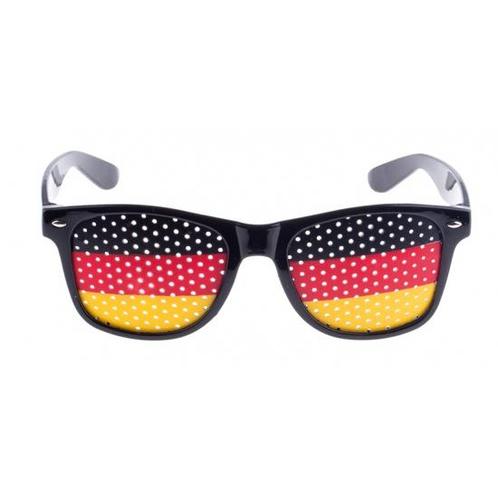 Zwarte Duitsland vlag bril voor volwassenen - Funbrillen/P.., Hobby en Vrije tijd, Feestartikelen, Ophalen of Verzenden