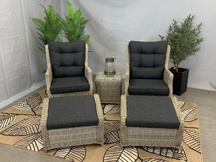 Te Velde tuinmeubelen bombay 5 delige lounge set, Tuin en Terras, Tuinsets en Loungesets, Loungeset, Nieuw, Wicker