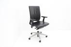 Haworth Comforto DX8873 bureaustoel - leder zwart - alu, Huis en Inrichting, Bureaus, Ophalen of Verzenden, Gebruikt