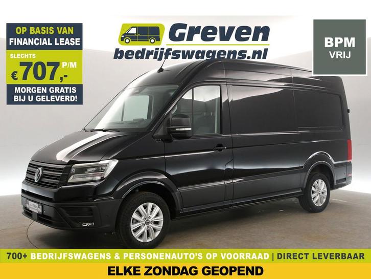 Volkswagen Crafter 2.0 TDI 140PK DSG HIGHLINE EXCLUSIVE, Auto's, Bestelauto's, Te koop, Automaat, Financial lease, Diesel, Zwart