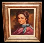 Rosendo González Carbonell (1910-1984) - Retrato de niña, Antiek en Kunst
