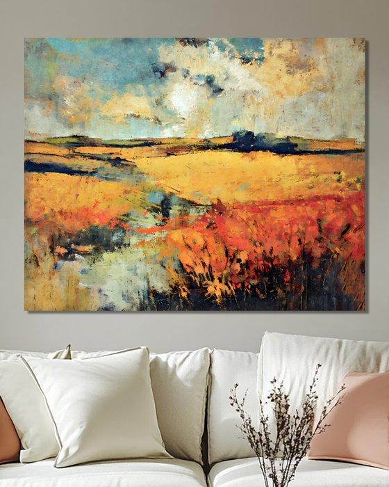 Chrystian Milanowski - The Warm Fields II - XL, Antiek en Kunst, Kunst | Designobjecten