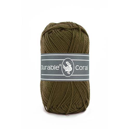 Durable Coral - 2149 Dark Olive, Hobby en Vrije tijd, Breien en Haken, Nieuw, Verzenden