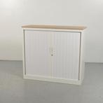 Roldeurkast Robberechts - Wit - 108 x 120 cm - Eiken naturel, Ophalen of Verzenden, Nieuw