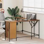 vidaXL Bureau Oud Hout 141 x 141 x 75 cm Bewerkt hout, Huis en Inrichting, Slaapkamer | Nachtkastjes, Minder dan 45 cm, Verzenden