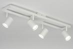 Rietveld Spots - Wit - Metaal, Aluminium, Huis en Inrichting, Lampen | Hanglampen, Verzenden, Nieuw