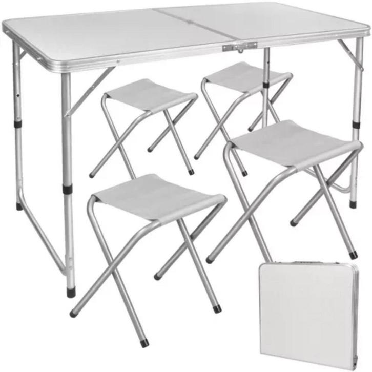 Trizand Campingset met Tafel en Stoelen: Ideaal voor Elk..., Caravans en Kamperen, Kampeeraccessoires, Nieuw, Ophalen of Verzenden