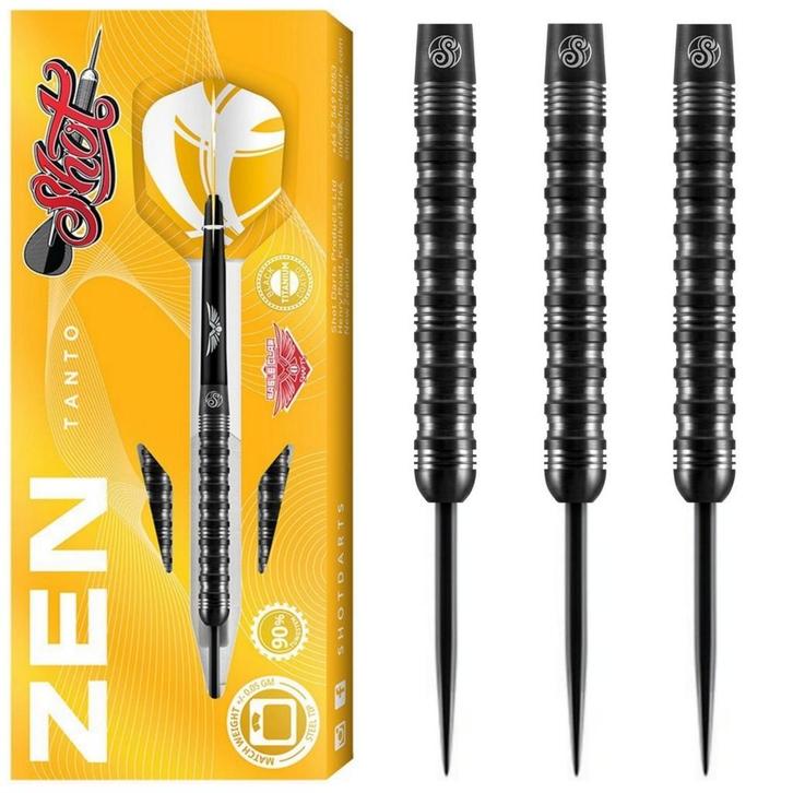 Shot! Zen Tanto 90% Dartpijlen 23-24-25 Gram, Sport en Fitness, Darts, Nieuw, Verzenden