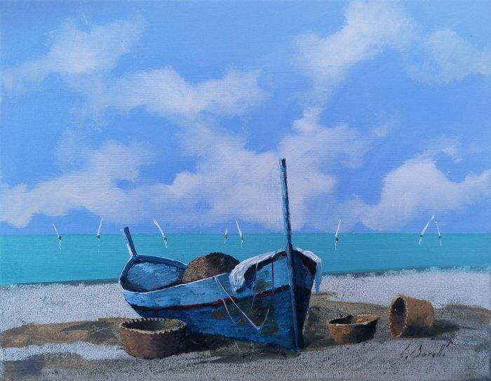 Guido Borelli - la Nina, Antiek en Kunst, Kunst | Schilderijen | Modern