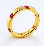 Eeuwigheidsring - 18 karaat Geel goud - 1.20ct. tw. Robijn -