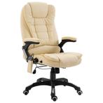 Luxe Bureaustoel Creme: Massage & Verwarming, Tweedekansj..., Huis en Inrichting, Bureaustoelen, Beige, Nieuw, Ophalen of Verzenden