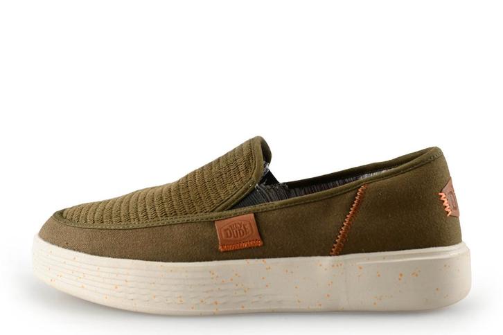 HEY DUDE Instappers in maat 43 Groen | 10% korting, Kleding | Heren, Schoenen, Overige kleuren, Zo goed als nieuw, Overige typen