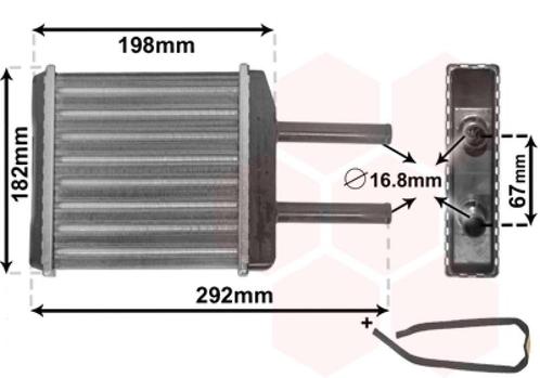 KACHEL RADIATEUR VOOR CHEVROLET SPARK/MATIZ III M200/250, Auto-onderdelen, Airco en Verwarming, Nieuw, Ophalen of Verzenden