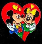 Mickey en Mini Mouse hartje pin- gelakt, Verzamelen, Verzenden, Nieuw, Figuurtje, Speldje of Pin
