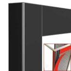 Deco vitrine 530Lt. zwart mat - magnetisch, Verzenden, Nieuw in verpakking, Koelen en Vriezen