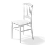 Wedding Chair Napoleon | Wit | Stapelbaar | 410x430x895(h)mm, Verzenden, Nieuw in verpakking