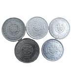 Portugees Timor. Lot with 5 Coins (1x 1 Escudo + 1x 5 Escudo, Postzegels en Munten, Munten | Europa | Niet-Euromunten