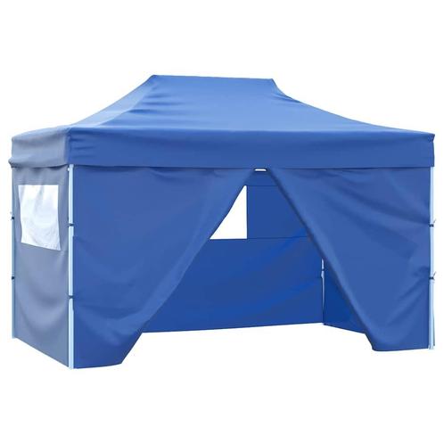 vidaXL Partytent met 4 zijwanden inklapbaar 3x4 m staal, Tuin en Terras, Partytenten, Partytent, Nieuw, Verzenden