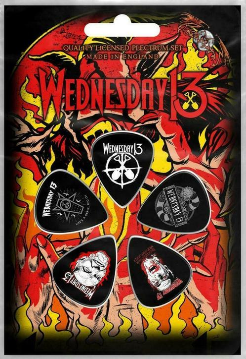 Wednesday 13 Plectrum Logo Shovels officiële merchandise, Verzamelen, Muziek, Artiesten en Beroemdheden, Gebruiksvoorwerp, Nieuw