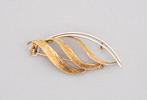 Een 14k bi-color gouden broche. Ca. 1970., Sieraden, Tassen en Uiterlijk, Broches, Gebruikt