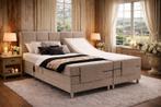 Elektrische boxspringcombinatie M-Ray, Dubai, Beige, Nieuw