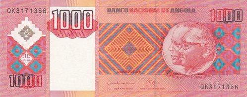 2011 Angola P 150b 1000 Kwanzas Unc, Postzegels en Munten, Bankbiljetten | Europa | Niet-Eurobiljetten, Verzenden
