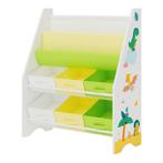 [en.casa] Kinderrek Ponteceso 74x62x26,5 cm dinosaurus motie, Verzenden, Nieuw