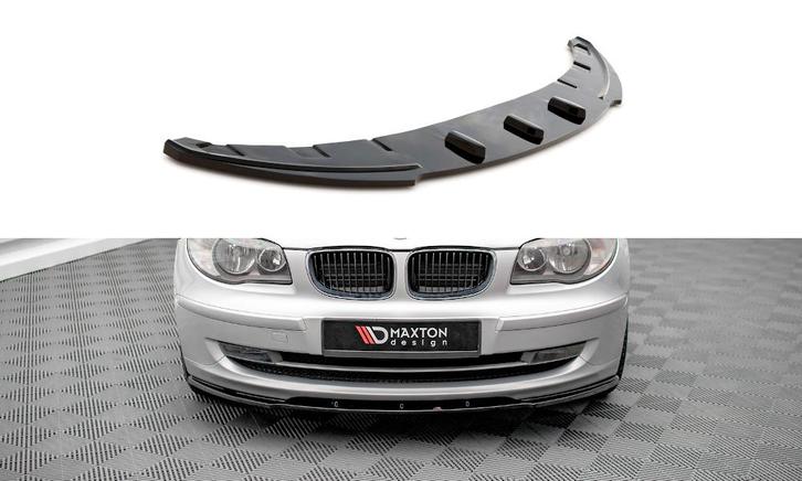 Voorspoiler V.2 BMW 1 Serie E87 FL Maxton Glans Zwart, Auto-onderdelen, Carrosserie en Plaatwerk, Ophalen of Verzenden
