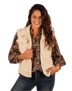 Beige bouclé bodywarmer van Made in Italy, Kleding | Dames, Truien en Vesten, Nieuw, Verzenden