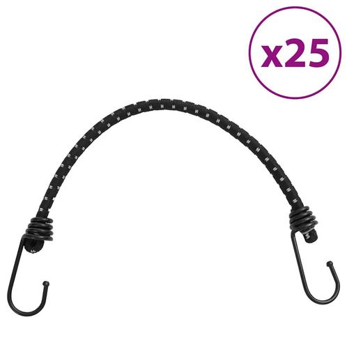 vidaXL Spanelastieken met reflecterende strips en haken 25, Caravans en Kamperen, Kampeeraccessoires, Nieuw, Verzenden