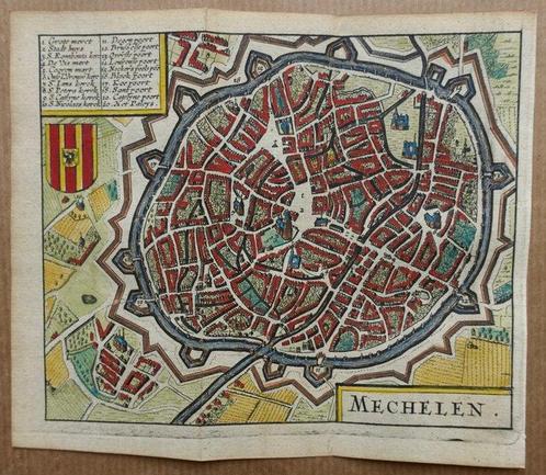 België - Mechelen; L Guicciardini | J Janssonius - Mechelen., Boeken, Atlassen en Landkaarten
