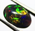 Ct. 1.4 Natuurlijke Ethiopische Zwarte Opaal Cabochon -, Verzamelen