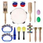 NASUM 15PCS Muziekinstrumenten Rhythm Toys Set voor kinderen