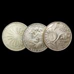 Duitsland. Lot with 3 Silver Coins (3x 10 Deutsche Mark) -