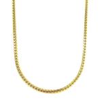 Gouden gourmet collier 45 cm 14 krt, Sieraden, Tassen en Uiterlijk, Kettingen, Verzenden, Zo goed als nieuw, Goud, Goud