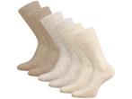 6 paar SQOTTON® Katoenen sokken - Naadloos - Beige-mix, Kleding | Heren, Sokken en Kousen, Nieuw, Verzenden