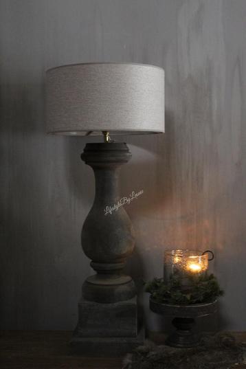 Houten sobere baluster lampvoet Lux 81 cm beschikbaar voor biedingen