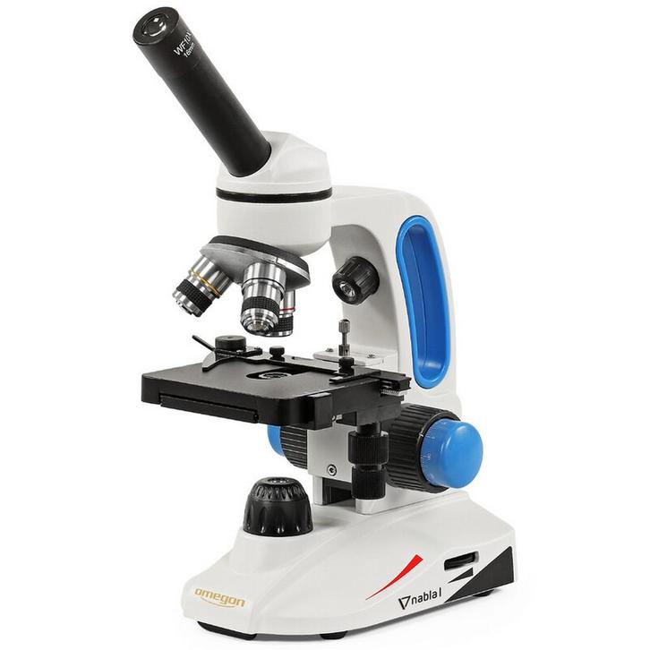Omegon Microscoop Nabla I Mono 400x, Audio, Tv en Foto, Optische apparatuur | Microscopen, Biologische microscoop, 400x tot 1000x