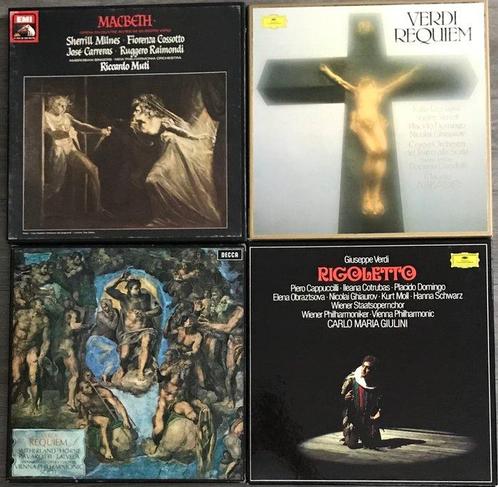 Giuseppe VERDI - 8 x Albums + 7 x Box Sets - Diverse titels, Cd's en Dvd's, Vinyl Singles