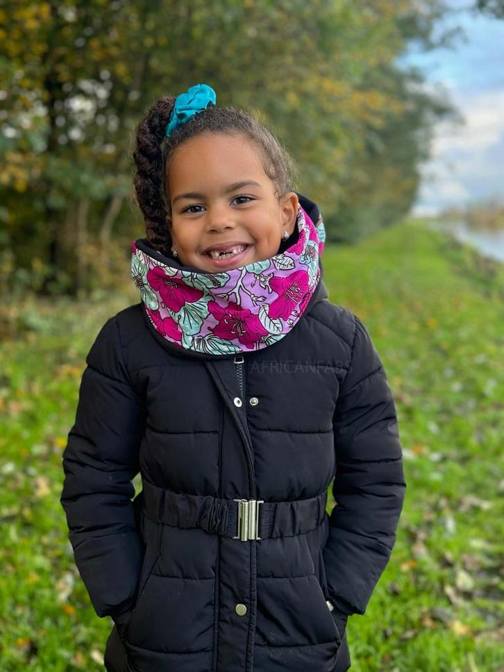 Warme Winter Colsjaal voor Kinderen met Afrikaanse print Uni, Kleding | Dames, Mutsen, Sjaals en Handschoenen, Nieuw, Ophalen of Verzenden