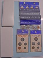 België. 1973/1981 inclusief Set 1976 met 2X zilveren 250FR, Postzegels en Munten