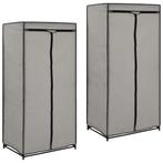 Grijze Kledingkasten (2 stuks) - OP = OP! - Ruime deal, Nieuw, 150 tot 200 cm, Met hangruimte, 50 tot 75 cm