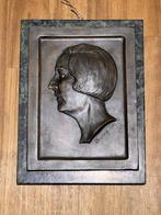 Deutsch 1923 - Reliëf, Portrait - 30 cm - Brons, Marmer -, Antiek en Kunst