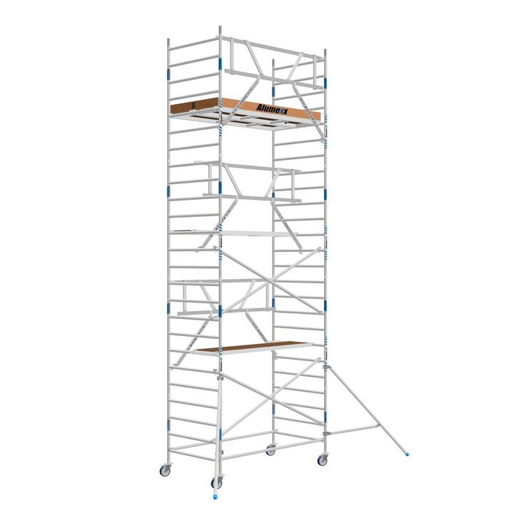 ALX rolsteiger 135 x 8.2m WH met AGS Voorloopleuning, Doe-het-zelf en Verbouw, Steigers, Rolsteiger of Kamersteiger, Nieuw, Verzenden