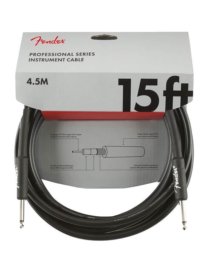 Fender Professional Series instrument kabel 4.5m zwart, Muziek en Instrumenten, Instrumenten | Toebehoren, Verzenden