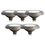 Set van 5 GU10 LED lamp AR111 8W 750 lm 3000K, Nieuw