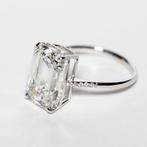 Statement ring - 18 karaat Witgoud - 7.19ct. tw. Diamant, Sieraden, Tassen en Uiterlijk, Antieke sieraden